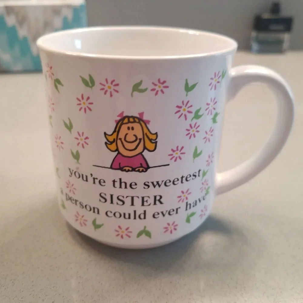 Funny SISTER MUG Vintage - MOM MADE ME SAY IT